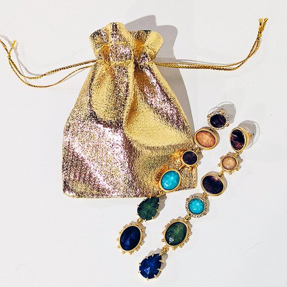 Kate Spade Perfectly Imperfect Semi-Precious Stone Linear Stud Earrings - Picture 10 of 12